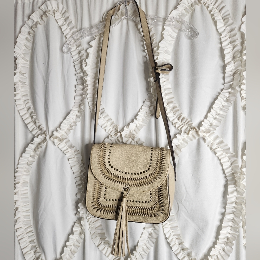 Montana West Cream Crossbody Bag
